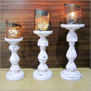 Decorative Candle Wooden Stand