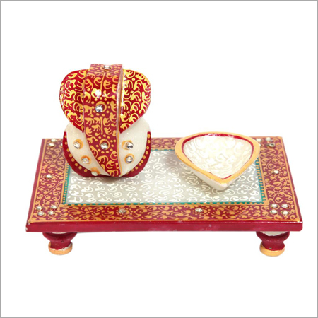 Marble Lord Ganesha Chowki