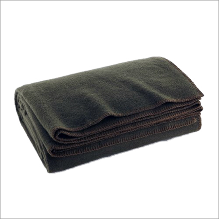 Wool Olive Green Blankets