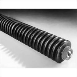 Return Rollers with Helical Rubber Rings