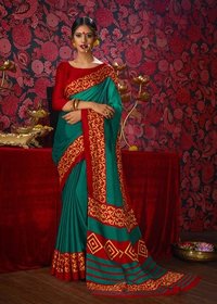 Designer Khadi Printed Saree