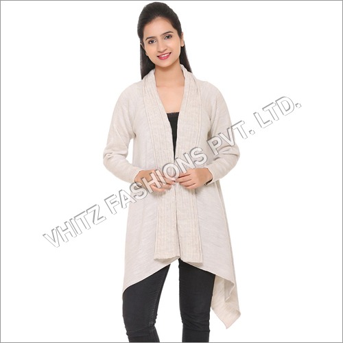 Women's Acrylic Shrug (Cream) Women's Acrylic Shrug (Cream)