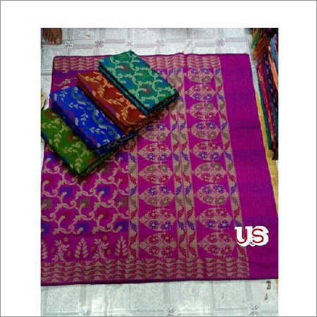 Dark Green Ladies Cotton Sarees