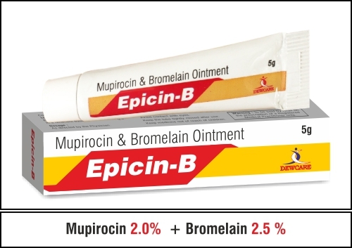Mupirocin 2.0 %+Bromelain 2.5 %