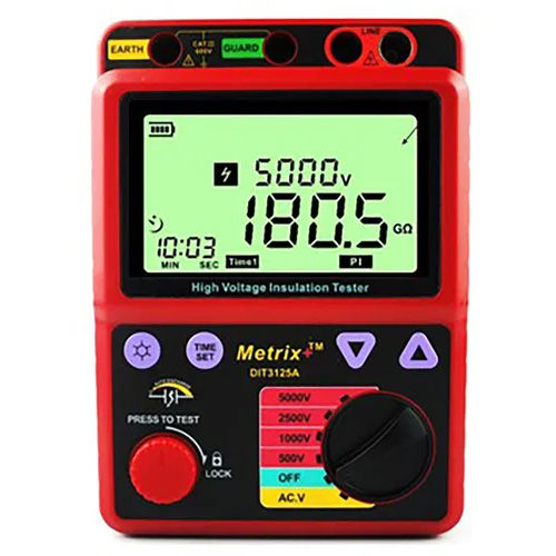 Digital Insulation Tester Dit 3125A(Eco) - Color: Red & Black