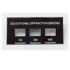 Diffraction Grating, Demonstration-3 Sets of Lines