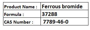Ferrous Bromide - Yellowish-Brown Anhydrous Solid 99% Purity | High Purity Effective Catalysis Water Soluble