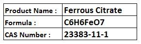 Ferrous Citrate