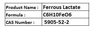 Ferrous Lactate