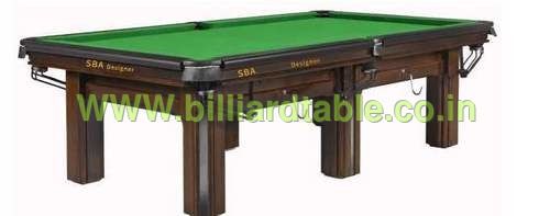 Designer Snooker Table - Solid Walnut Finish, 12 Feet with Deluxe Pocket Design