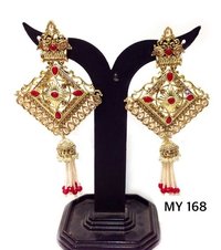 Stone and Crystal Earrings