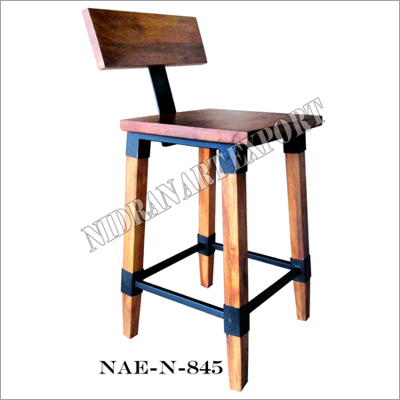 Wooden Bar Chair By NIDRAN ART EXPORTS