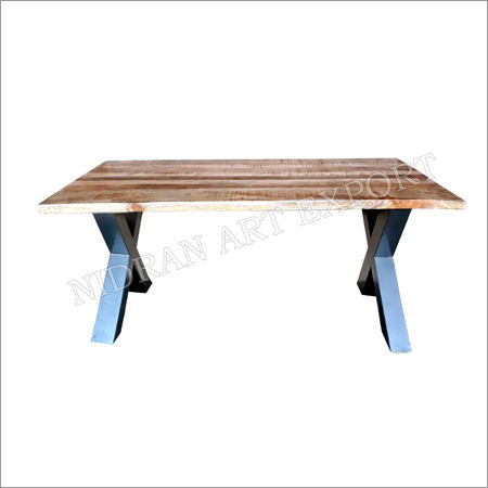 Iron & Ruff Wooden Industrial Dining Table