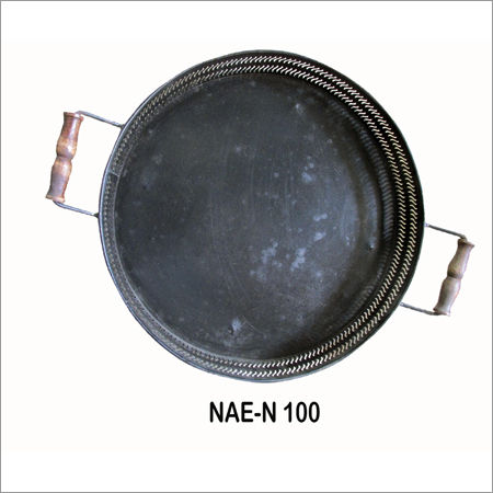 Iron Round Tray With Handle