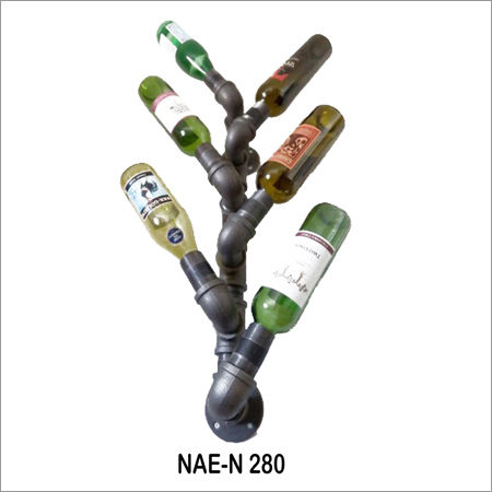 Industrial & Vintage 6 Bottle Wine Rack