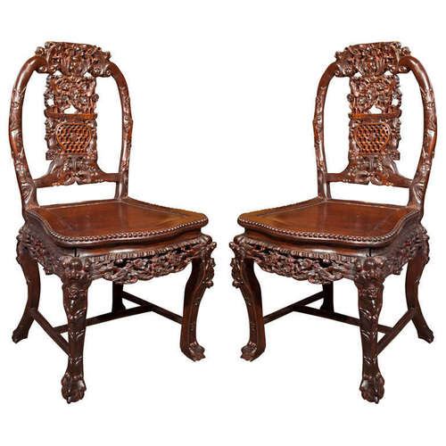 Handmade Indian Royal Hand Carved Chair