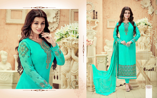 Heavy Embroidery Unstitched Suit