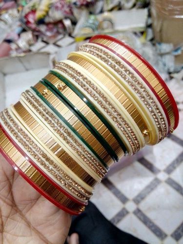 Rajputi Rajvadi Bangles 1 - Acrylic, Modern Style | Polished Finish, Fashionable, Women's Jewelry for Anniversary, Engagement, Gift, Party, Wedding