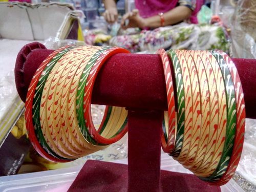 Rajputi Rajvadi Bangles 5 - Acrylic, 5 Elegant Bangles | Polished Finish, Modern Fashion Style for Women, Perfect for Weddings, Engagements, & Parties