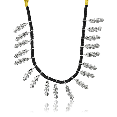 Trendy Jewelery Yellow Fabric Strand Necklace For Women