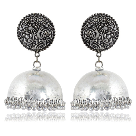 Silver Brass Earrings