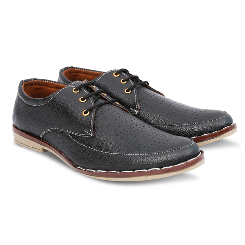 Black formal Shoe with Brown Sole