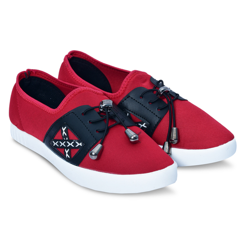 Red Black Casual Shoes