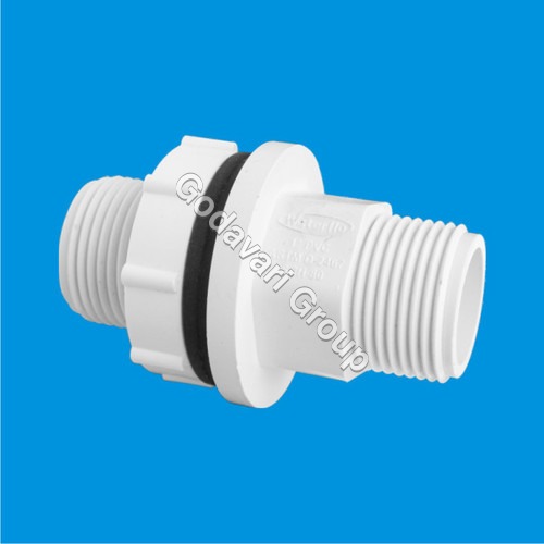 uPVC TANK CONNECTAR - uPVC Material, Â½" to 2" Size, ASTM Standard | Male Connection, Solvent Joint Technique