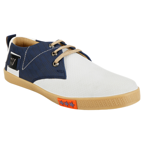 White Black Casual Shoe Lace Up