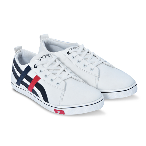 White Casual Shoe Lace Up
