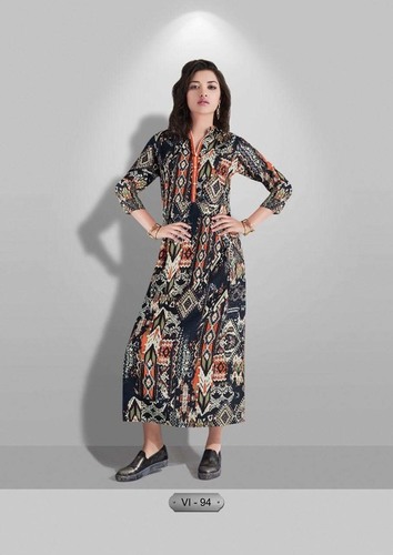 Plain Kurti - Cotton, Full Sleeves, All Season Sizes (XXS to XXXL) | Modern Plain Design with Decorative Laces, Suitable for Dry Cleaning