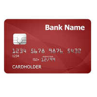 Debit Cards - Polyvinyl Chloride (pvc) Material, Double Sided Design, Water Resistant, Rectangular Shape, Thickness Of 0.86 Inches, Vivid Red Color