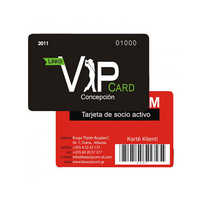Barcode Membership Cards - Color: Red & Black