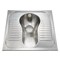 Stainless Steel Lavatory Pan Flush Type - Feature: Polished