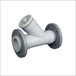 PP Y T Strainer Flange End