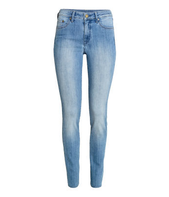 Light Blue Cotton Jeans - Waist Size 32-36 | Versatile for Rainy, Spring, Summer, Winter