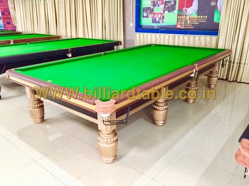 Gold Billiards Table In Steel Block