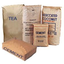 Multiwall Paper Bag - Laminated Material, 10kg to 50kg Capacity, Virgin White/Brown Finish with Nozzle and Open Mouth Packing