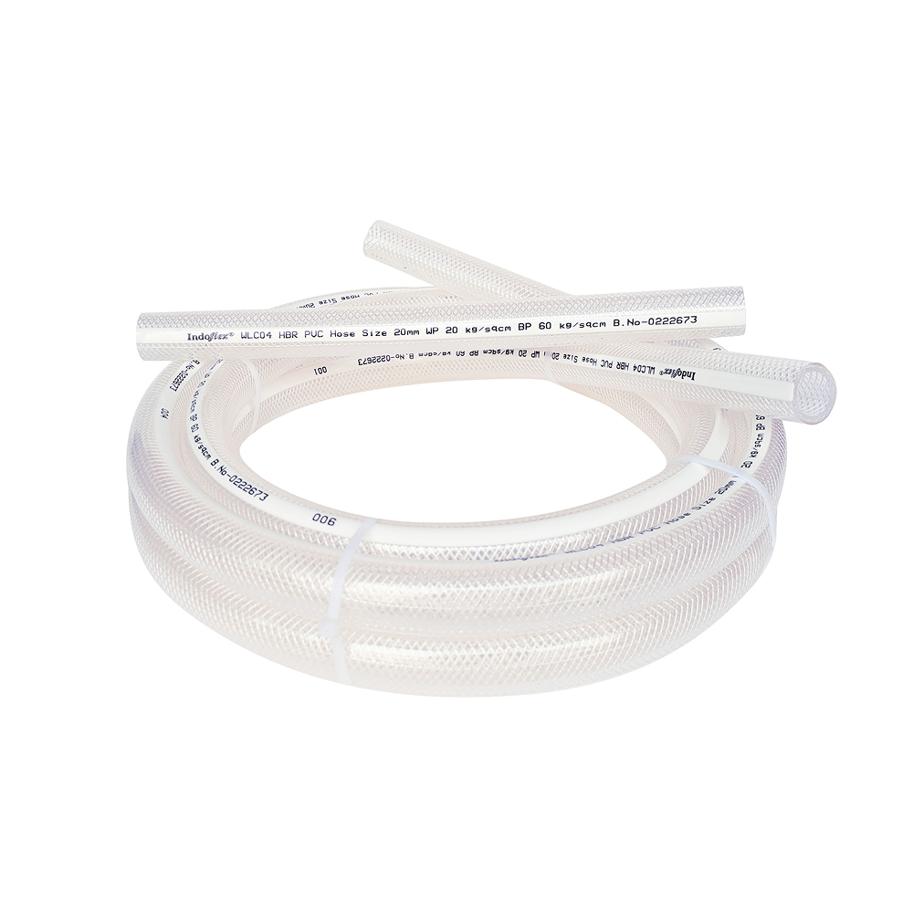 Indoflex Pvc Braided Hose (hbr) 12 Mm - Color: Transparent