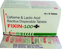 cefixime 100 mg and Lacticacid 60 million  (Alu Alu) Dispersible Tab