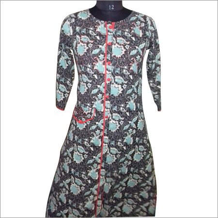 Fabric Kurti With Hand Work