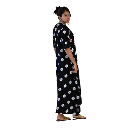 Rayon Fabric Kurti With Mirror Work