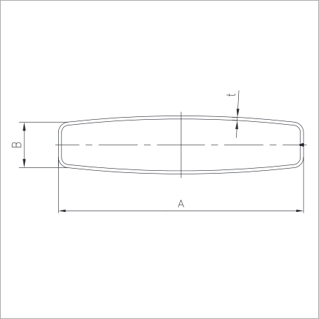 Rectangular Aluminum Air Oil Tubes Flat