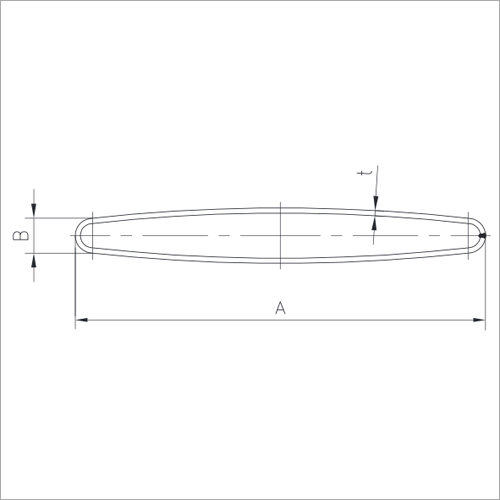Flat Oval Brass Tubes