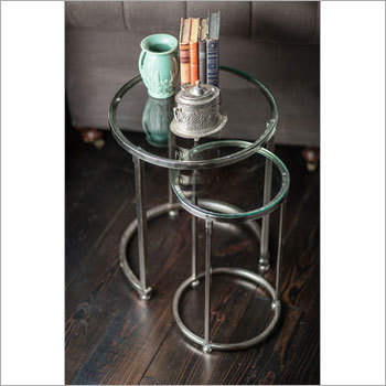 Nickel Plated Antique Iron Table