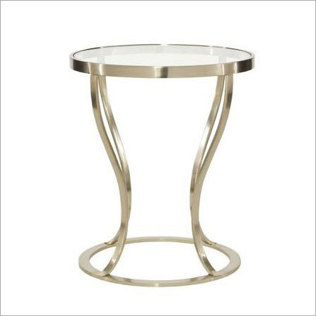 Nickel Plated Antique Side Table
