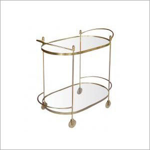 Brass Plated Iron Oval Trolley