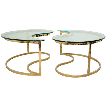 Brass Plated Pair Table