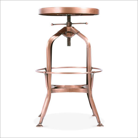 Copper Plated Bar Stool