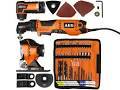 OMNI 300 KIT 4 - Plastic and Metal, 20x10x5cm, Orange | 18V Power, 10000-20000RPM, Versatile Multi Tool Kit